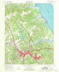 Williamsburg 1965 topographic map thumbnail