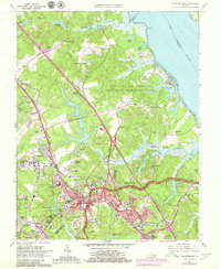 Williamsburg 1965 topographic map thumbnail