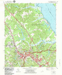 Williamsburg 1984 topographic map thumbnail