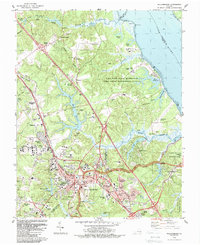 Williamsburg 1984 topographic map thumbnail