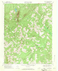 Willis Mountain 1968 topographic map thumbnail