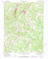Willis Mountain 1968 topographic map thumbnail
