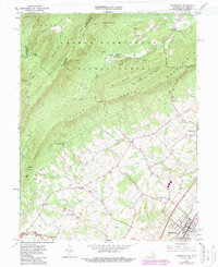 Woodstock 1966 topographic map thumbnail