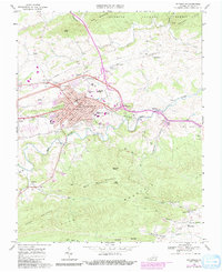 Wytheville 1968 topographic map thumbnail