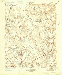 Yellow Tavern 1951 topographic map thumbnail