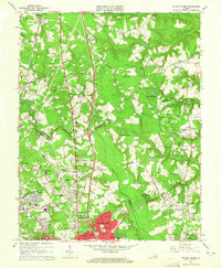 Yellow Tavern 1963 topographic map thumbnail