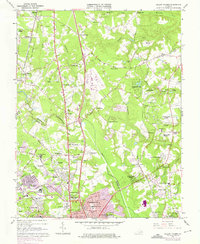 Yellow Tavern 1963 topographic map thumbnail