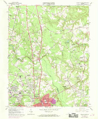 Yellow Tavern 1963 topographic map thumbnail