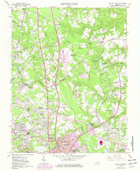 Yellow Tavern 1963 topographic map thumbnail