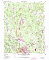 Yellow Tavern 1963 topographic map thumbnail