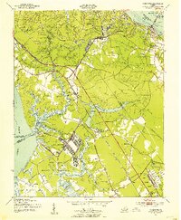Yorktown 1950 topographic map thumbnail
