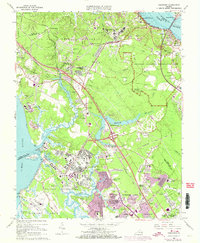 Yorktown 1965 topographic map thumbnail
