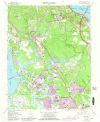 Yorktown 1965 topographic map thumbnail