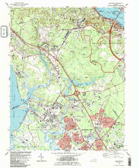 Yorktown 1984 topographic map thumbnail