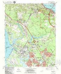 Yorktown 1984 topographic map thumbnail