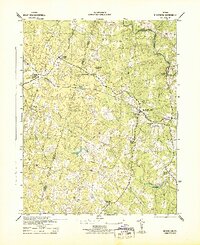 Beaverdam 1943 topographic map thumbnail