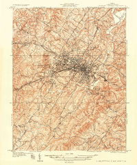 Charlottesville And Vicinity topographic map thumbnail