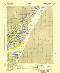 Chincoteague East 1943 topographic map thumbnail