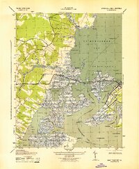 Chincoteague West 1943 topographic map thumbnail