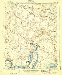 Dutch Gap 1943 topographic map preview