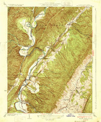Falling Spring 1932 topographic map preview