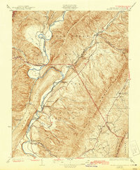 Falling Spring 1932 topographic map preview