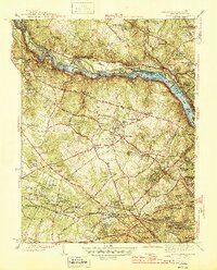 Falls Church 1945 topographic map thumbnail