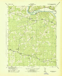 Fine Creek Mills 1943 topographic map thumbnail