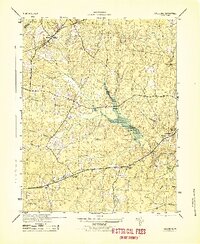Hallsboro 1943 topographic map thumbnail
