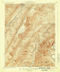Healing Springs 1933 topographic map thumbnail