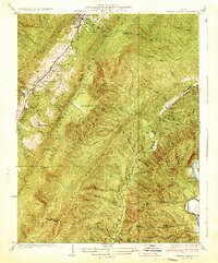 Healing Springs 1933 topographic map thumbnail