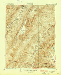 Healing Springs 1933 topographic map thumbnail