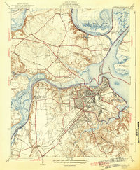 Hopewell 1943 topographic map thumbnail