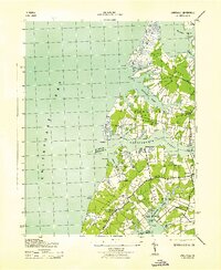 Jamesville 1943 topographic map thumbnail