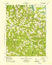 Lottsburg 1944 topographic map thumbnail