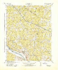 Perkinsville 1943 topographic map thumbnail