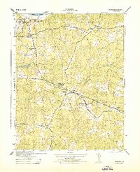 Powhatan 1943 topographic map thumbnail