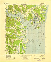Reedville 1944 topographic map thumbnail