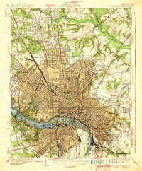 Richmond 1939 topographic map thumbnail
