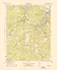 Savedge 1943 topographic map thumbnail