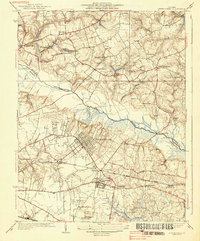 Seven Pines 1938 topographic map thumbnail