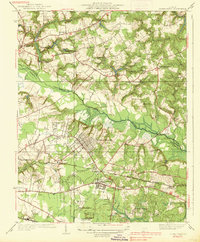 Seven Pines 1938 topographic map thumbnail