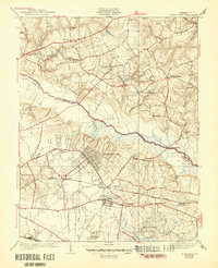 Seven Pines 1938 topographic map thumbnail