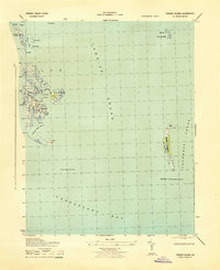Tangier Island 1943 topographic map thumbnail