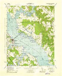 Tappahannock 1944 topographic map thumbnail