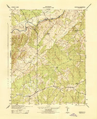Unionville 1944 topographic map preview