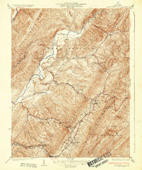 Warm Springs Run topographic map thumbnail