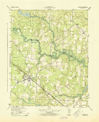 Waverly 1944 topographic map thumbnail