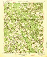 Yellow Tavern 1938 topographic map thumbnail