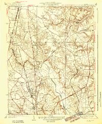 Yellow Tavern 1938 topographic map thumbnail